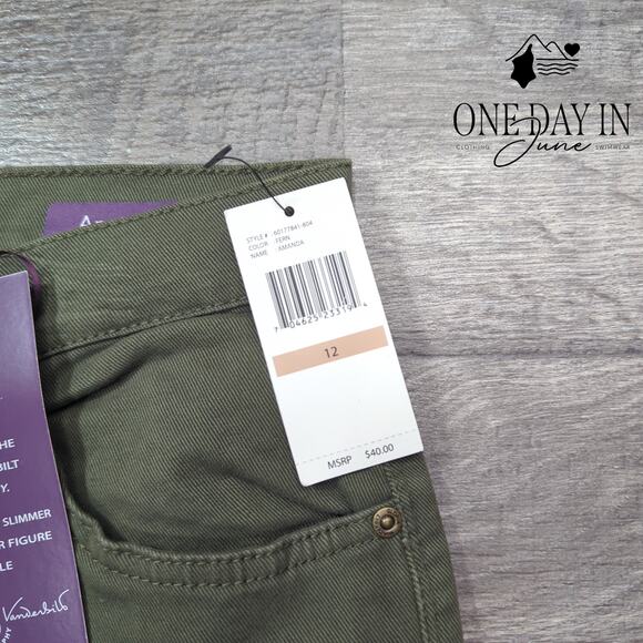 Gloria Vanderbilt Amanda Classic Fit Tapered Leg Jeans Size 12 - Picture 2 of 6